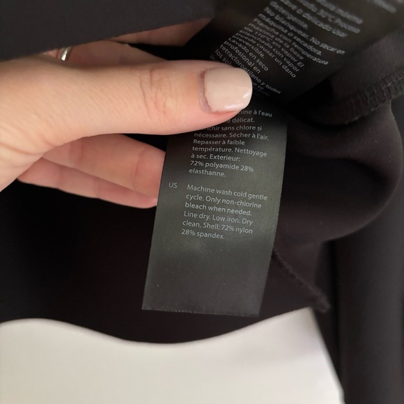 COS Structured Waisted Top Scuba Black Size L - Picture 6 of 7